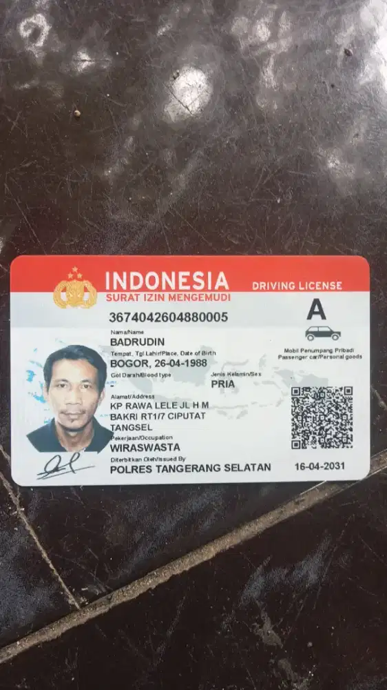 Saya lagi cari kerjaan supir