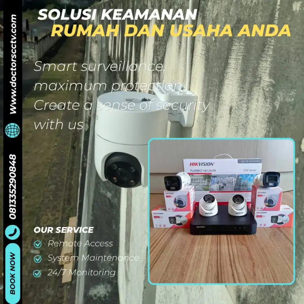 PAKET CCTV 16 KAMERA, CCTV HIKVISION, CCTV DAHUA, SERVICE, PEMASANGAN