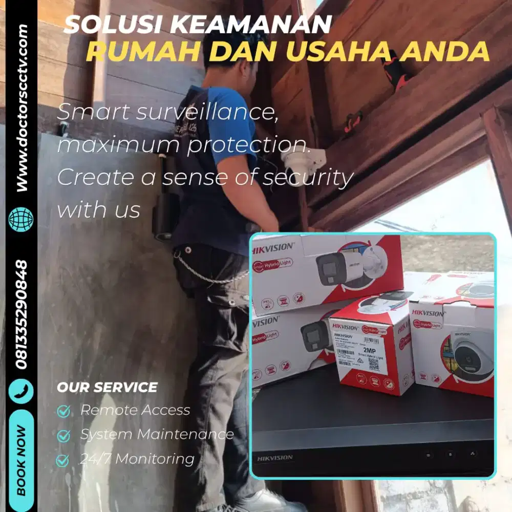 PAKET CCTV 8 KAMERA, CCTV MURAH, CCTV KOMPLIT