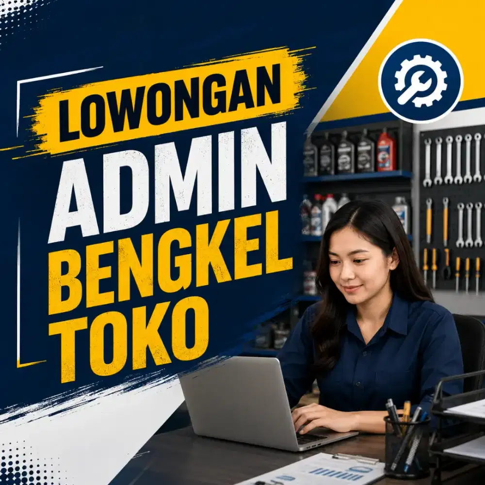 Lowongan admin toko bengkel