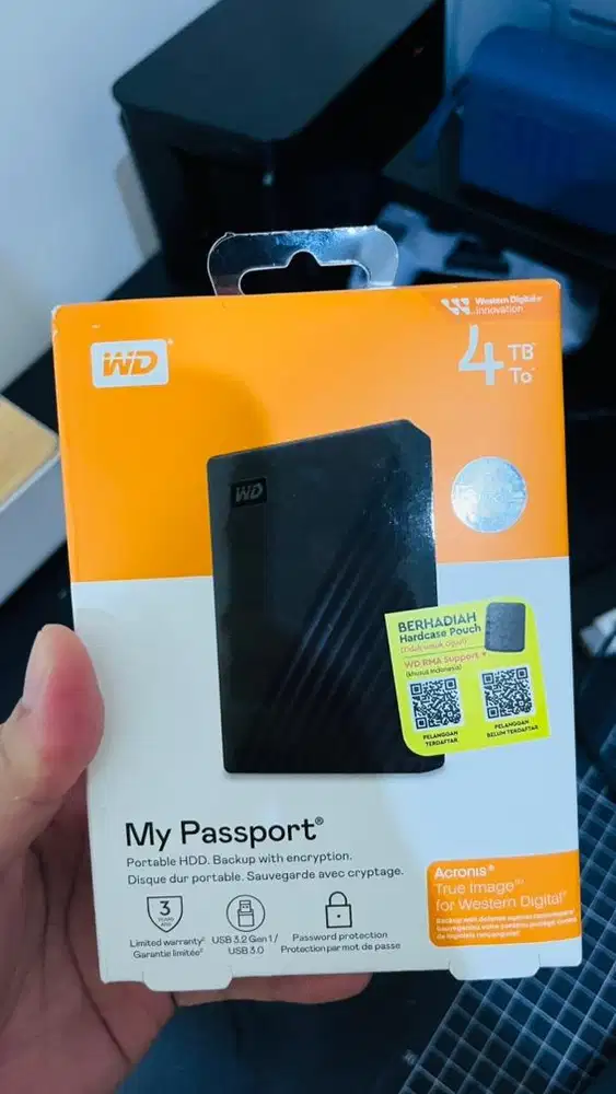 My Passport 4 TB Hardisk New