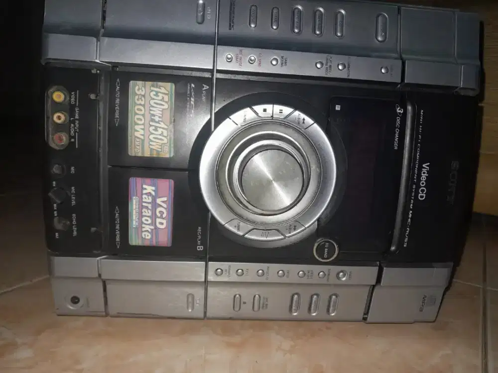 Cover MHC-AV55 ex compo sony + display panel +tape mecanic