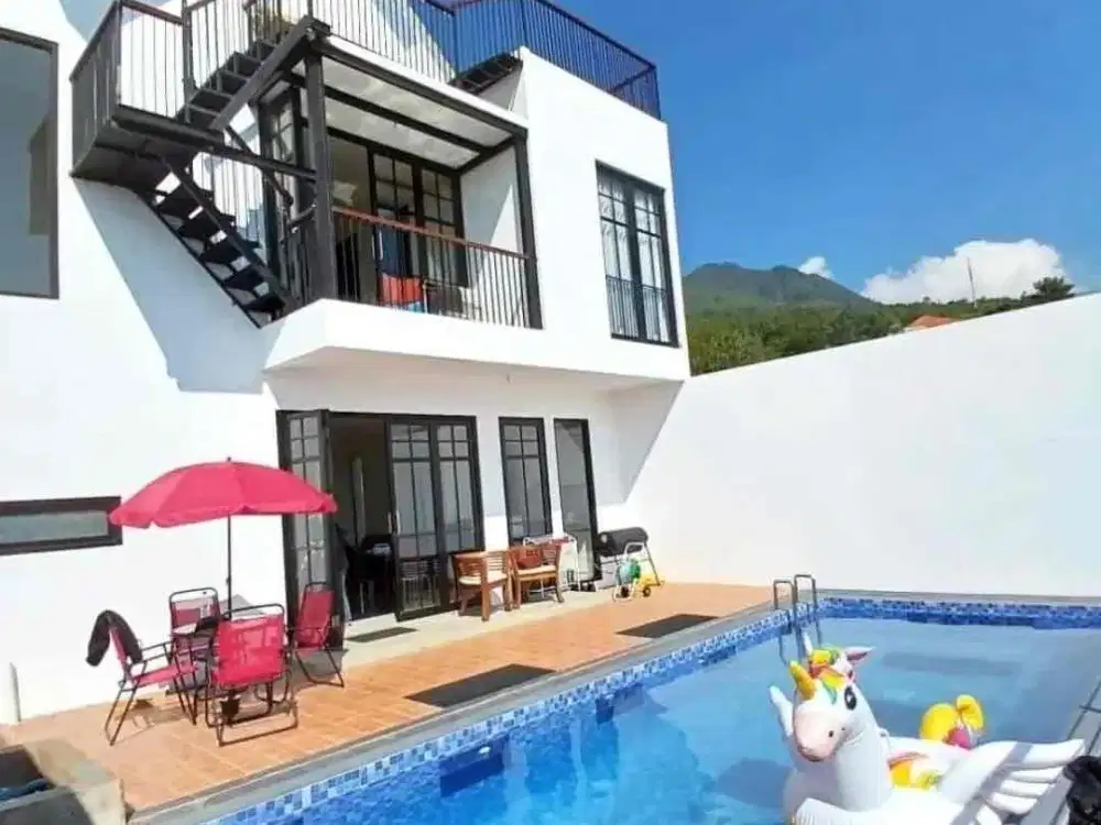 Villa Mewah Batu Panderman Hill Ada Kolam Renang Dkt BNS Jatim Park