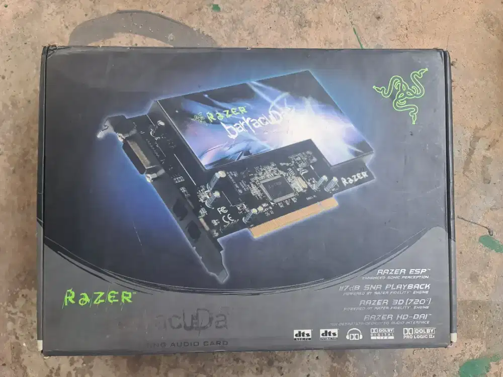 Razer Gaming Audio Card Baracuda ac 1 jadul buat kolektor