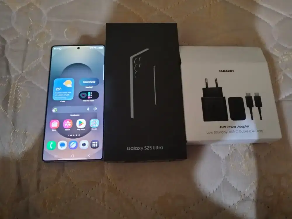 Samsung S25 ultra 12/256 + adaptor samsung 25W ori