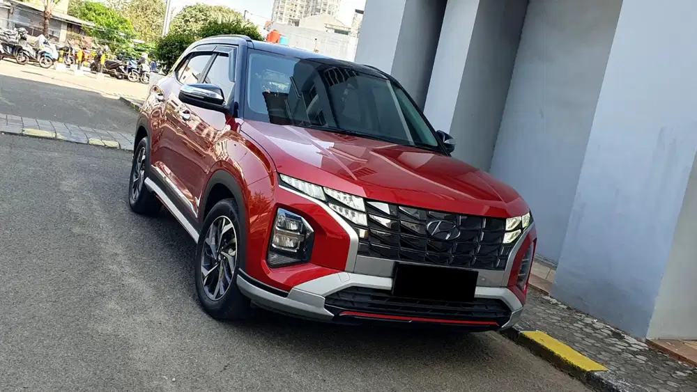 Km 44rb hyundai creta prime 2022 merah two tone pajak panjang