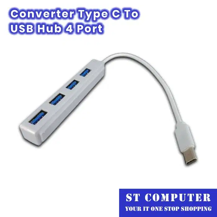 Converter Type C To USB Hub 4 Port
