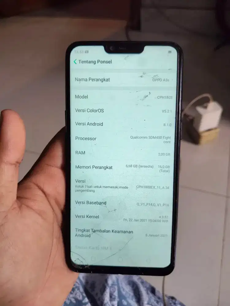 Jual cepat Oppo A3s