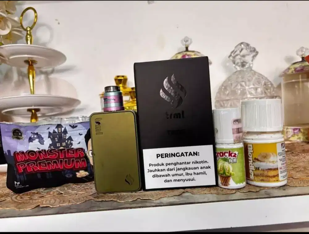 Trml t200 lengkap liquid 2 30% coil cadangan kapas kendo premium