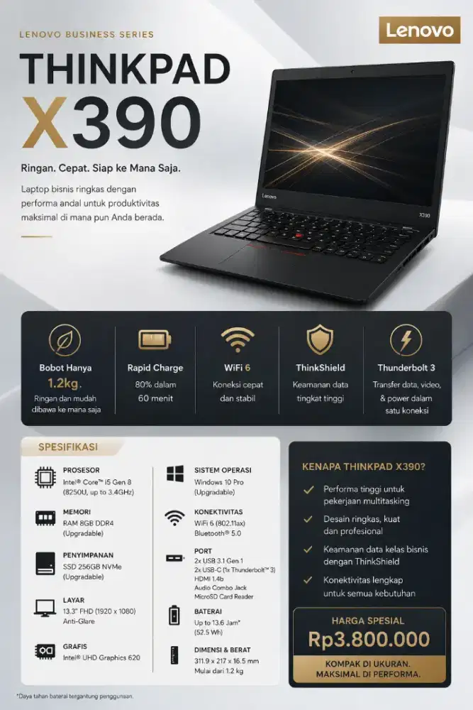 LENOVO THINKPAD X390