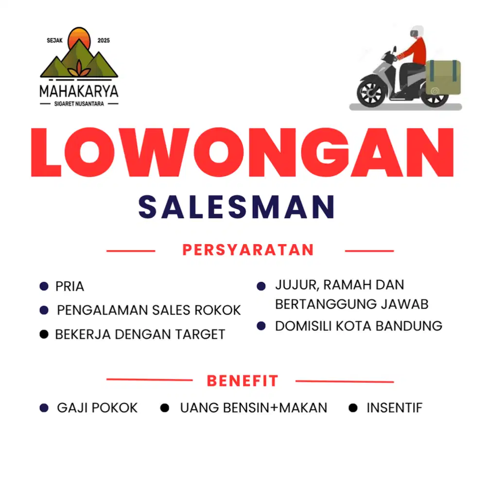 Salesman Area Bandung