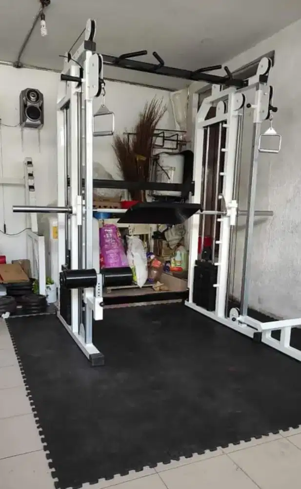 smith machine + bench