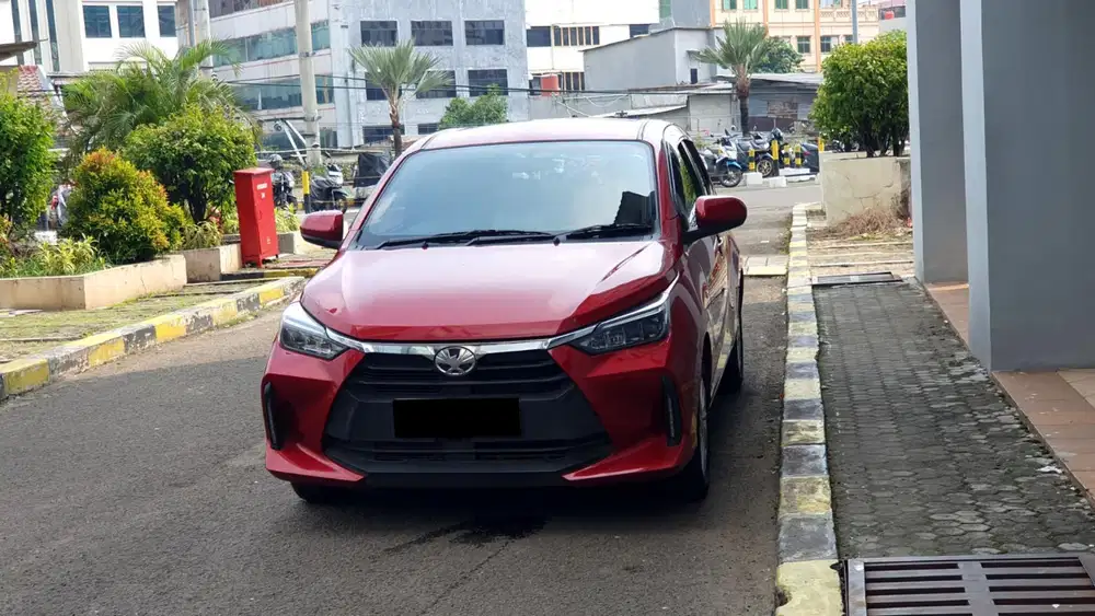 Km 6rb toyota agya g cvt 2024 merah pajak panjang matic