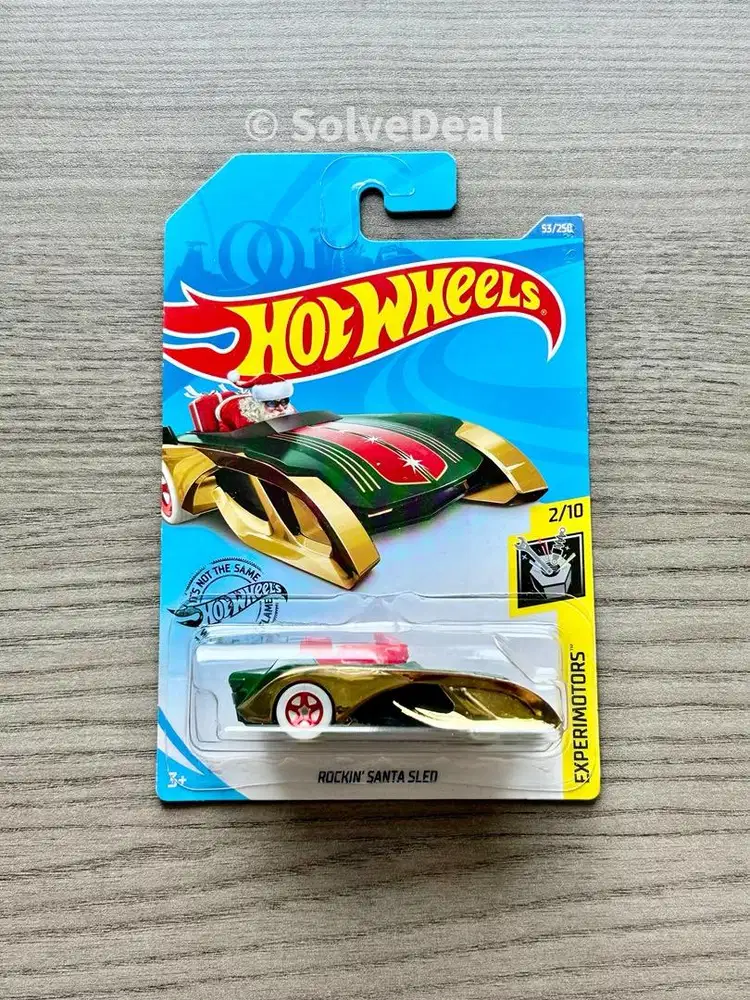 Hot Wheels Rockin Santa Sled 2020 Dark Green Koleksi Hotwheels
