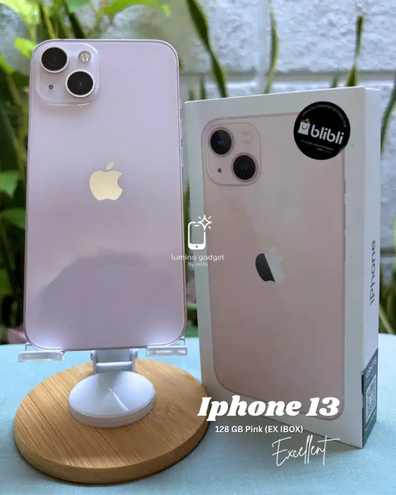 Iphone 13 128 GB Pink (BLIBLI/IBOX)