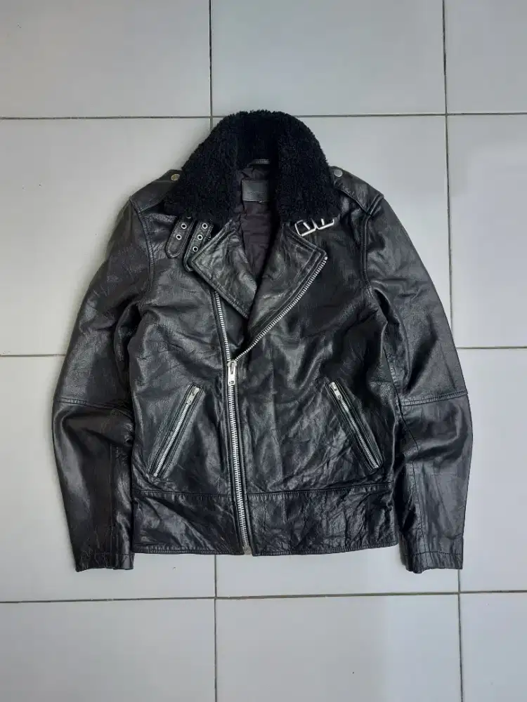 Jack London Jaket Kulit Ramones Biker Vintage Leather Jacket