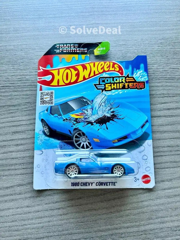 Hot Wheels Color Shifters Transformers 1980 Chevy Corvette Black Blue
