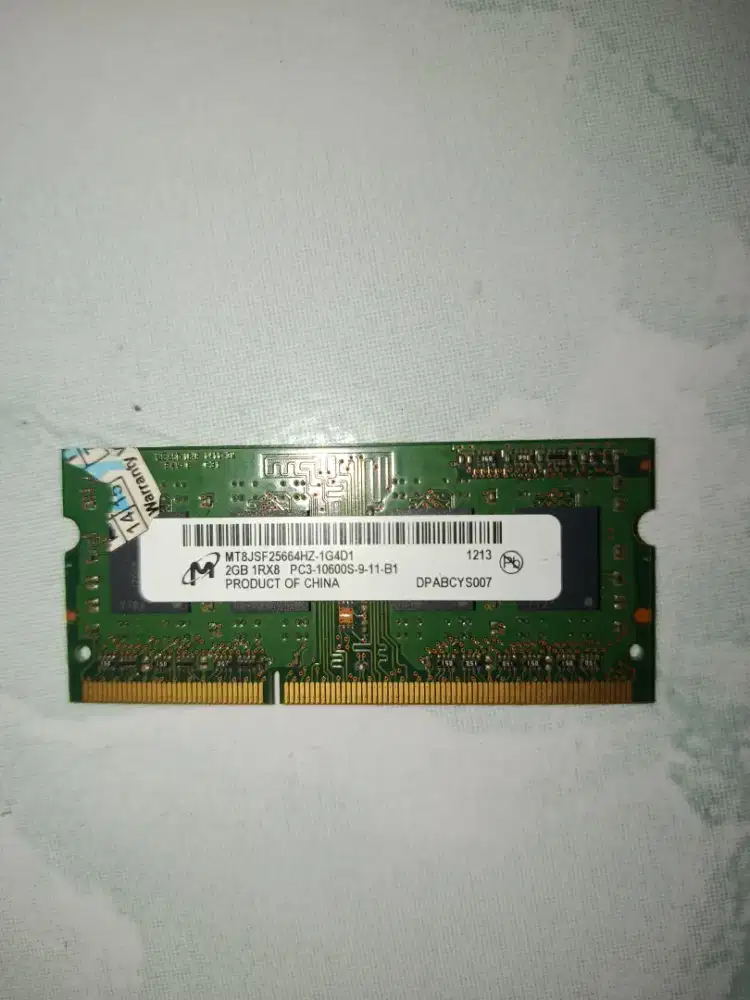Ram laptop 2gb ddr 3