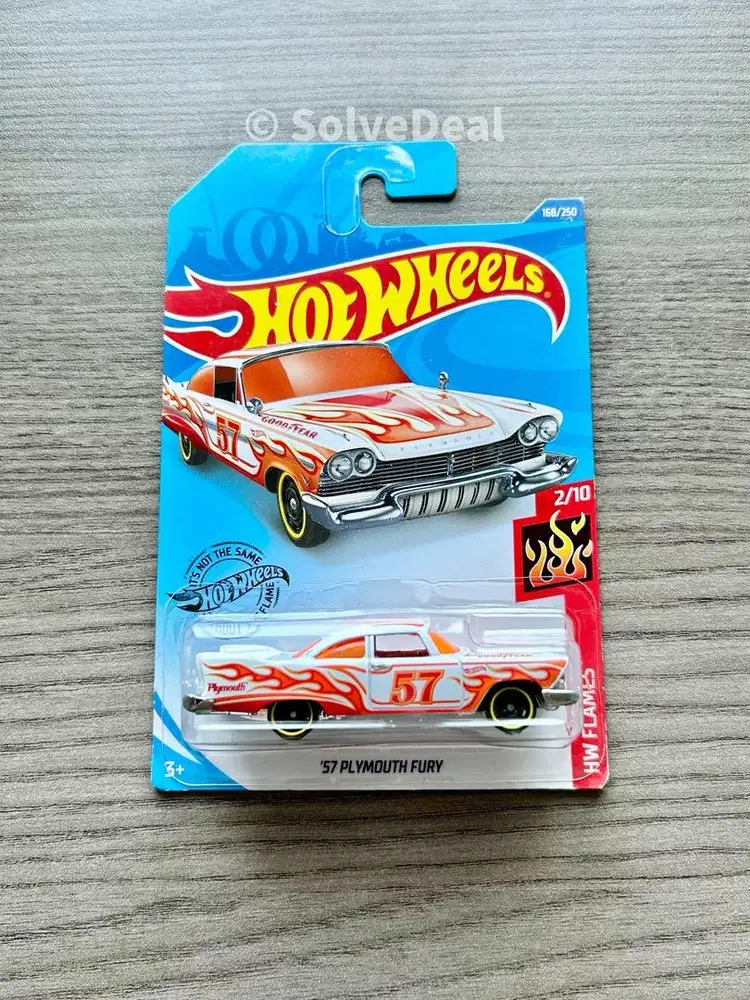 Hot Wheels 57 Plymouth Fury 2020 Gloss White Koleksi Hotwheels