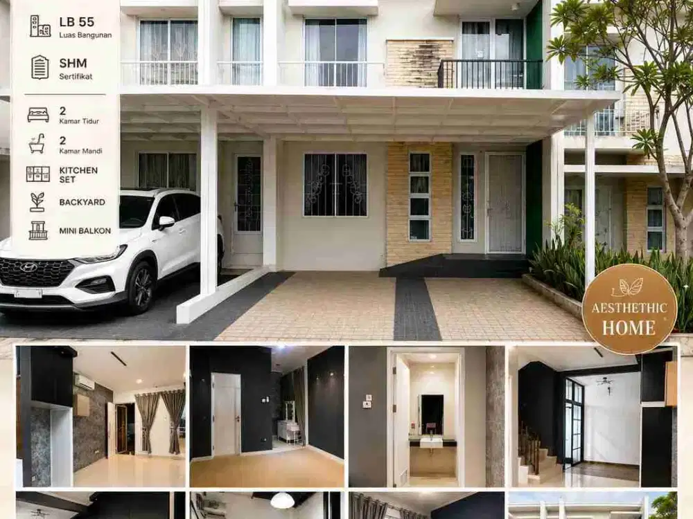 Rumah Murah aesthethic house sudah SHM Cibubur Country Cikeas Kab. Bogor Cluster Favorit