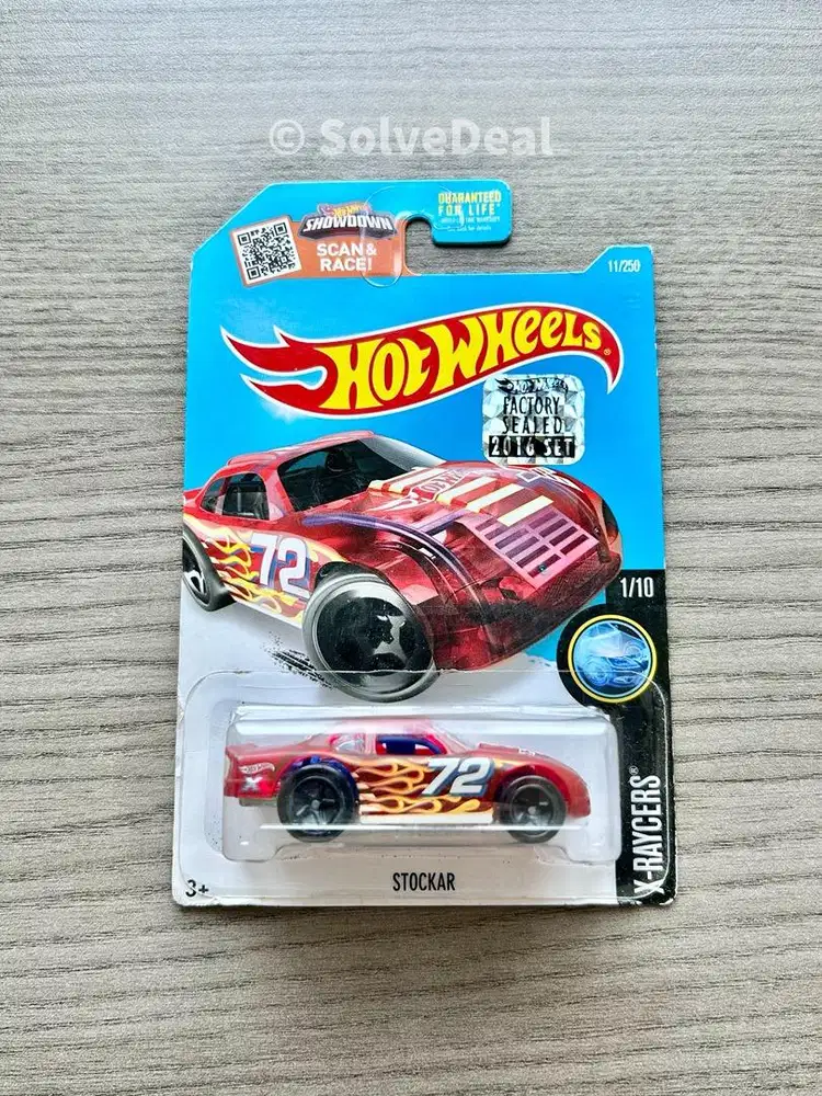 Hot Wheels Stockar Factory Sealed 2016 Transparent Dark Red Hotwheels