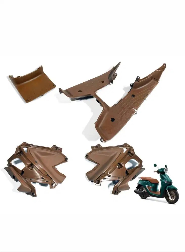 Barter / Tukar Deck Kasar Honda Stylo 160 Warna Cokelat ke Warna Hitam