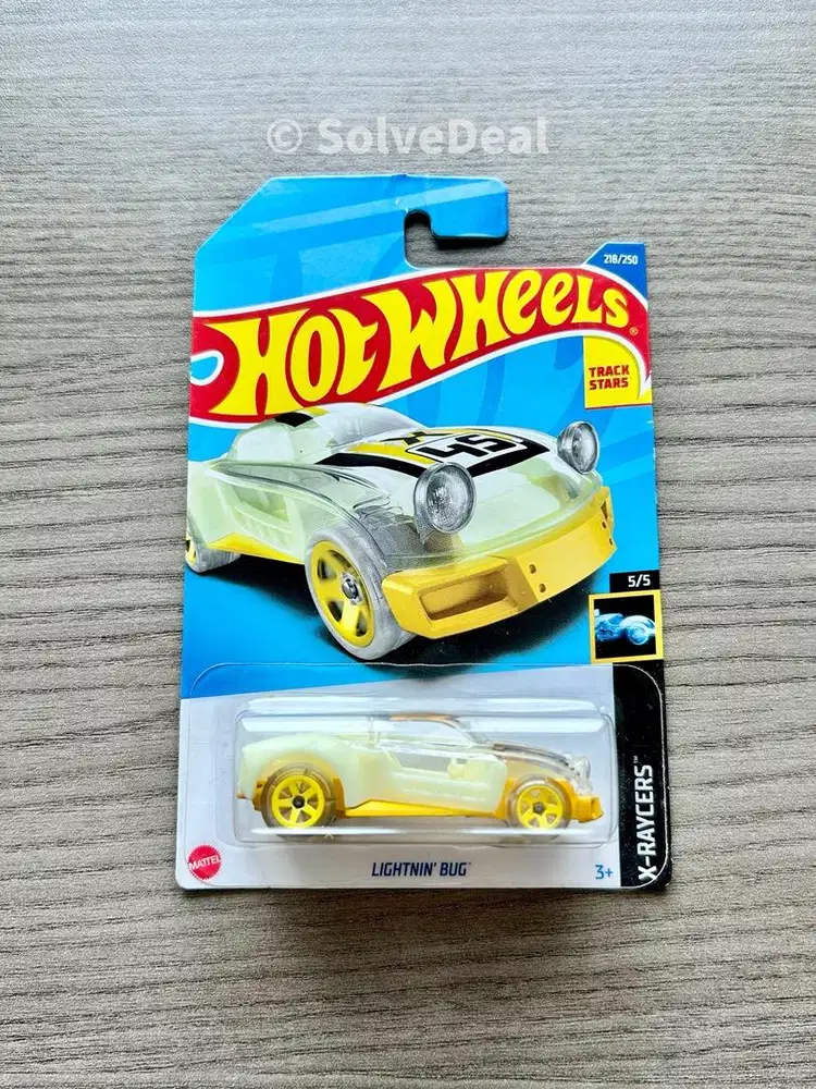 Hot Wheels Lightnin Bug Glow In The Dark 2022 Clear Koleksi Hotwheeels