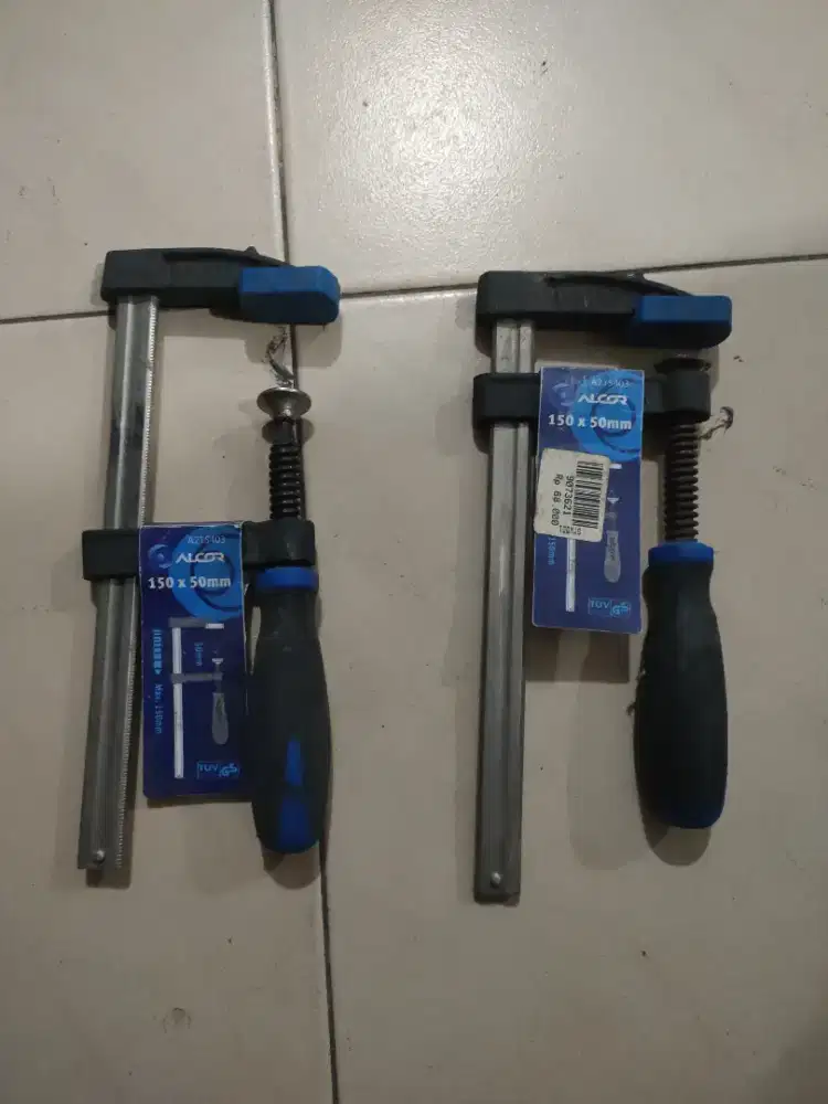 F Clamp ALCO 150 x 50 mm 2 Buah Kondisi Bagus