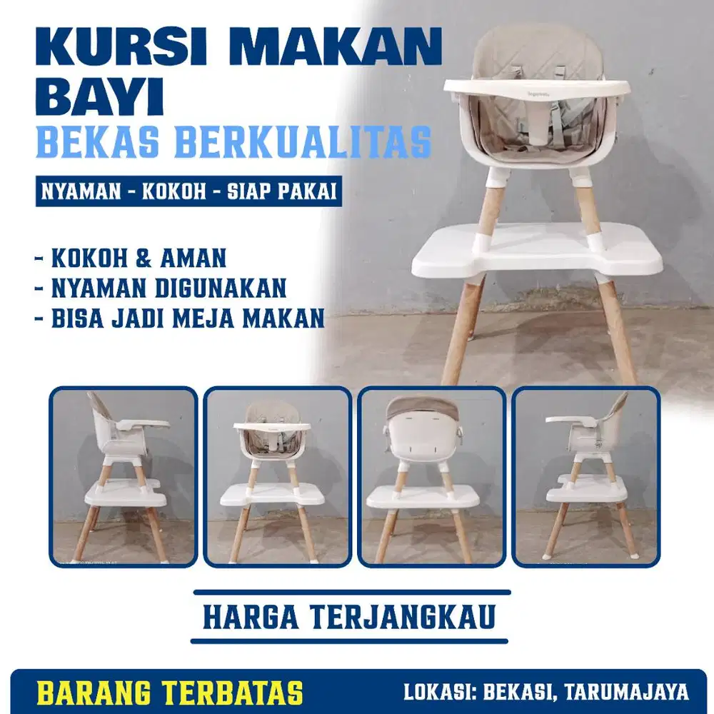 KURSI MAKAN BAYI / KURSI MAKAN ANAK WARNA COKELAT