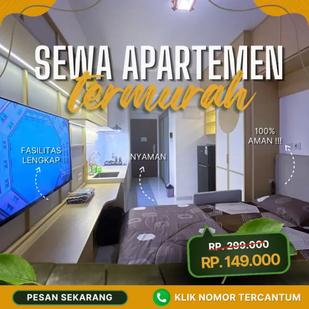 Sewa apartemen harian transit bassura city Jakarta timur termurah