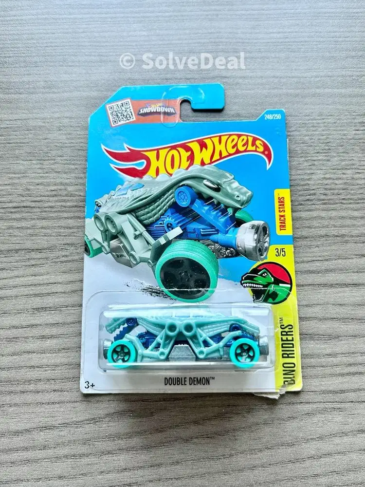 Hot Wheels Double Demon Second 2016 Light Gray Koleksi Hotwheels Balap