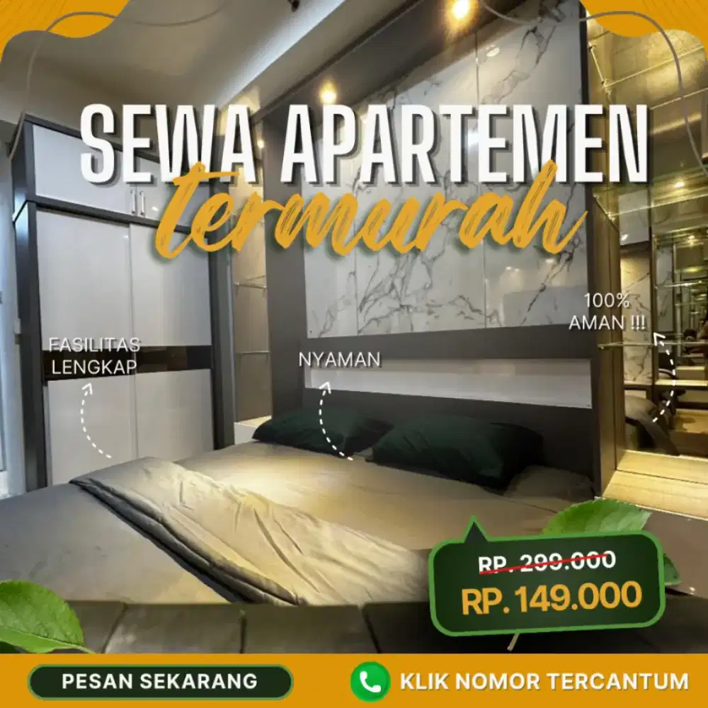 Sewa apartemen Harian Transit Kalibata city jakarta selatan Termurah