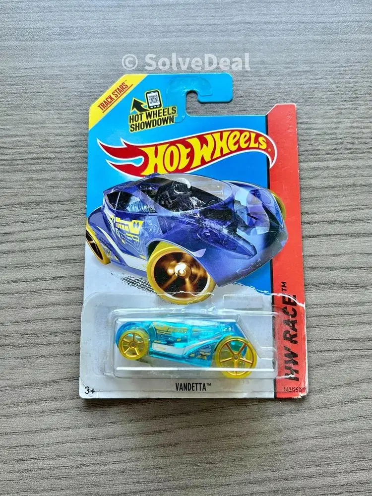 Hot Wheels Vandetta 2015 Translucent Blue Koleksi Hotwheels Balap