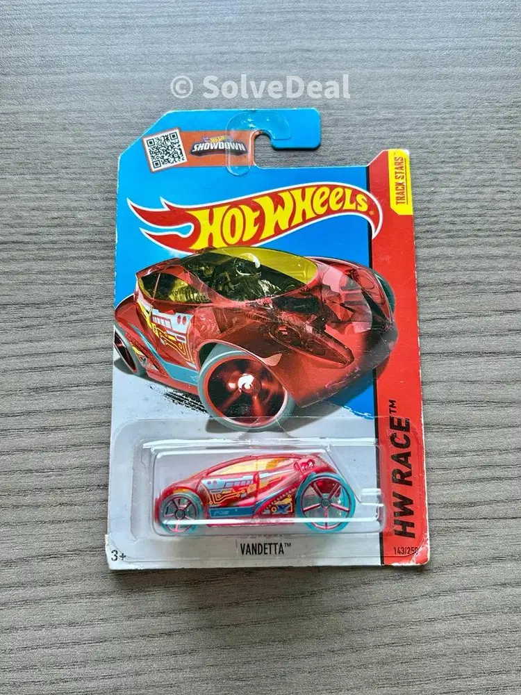 Hot Wheels Vandetta 2015 Translucent Dark Red Koleksi Hotwheels Balap