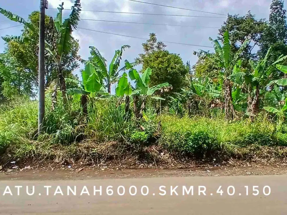 Dijual tanah padat matang luas pinggir jalan strategis akses mudah