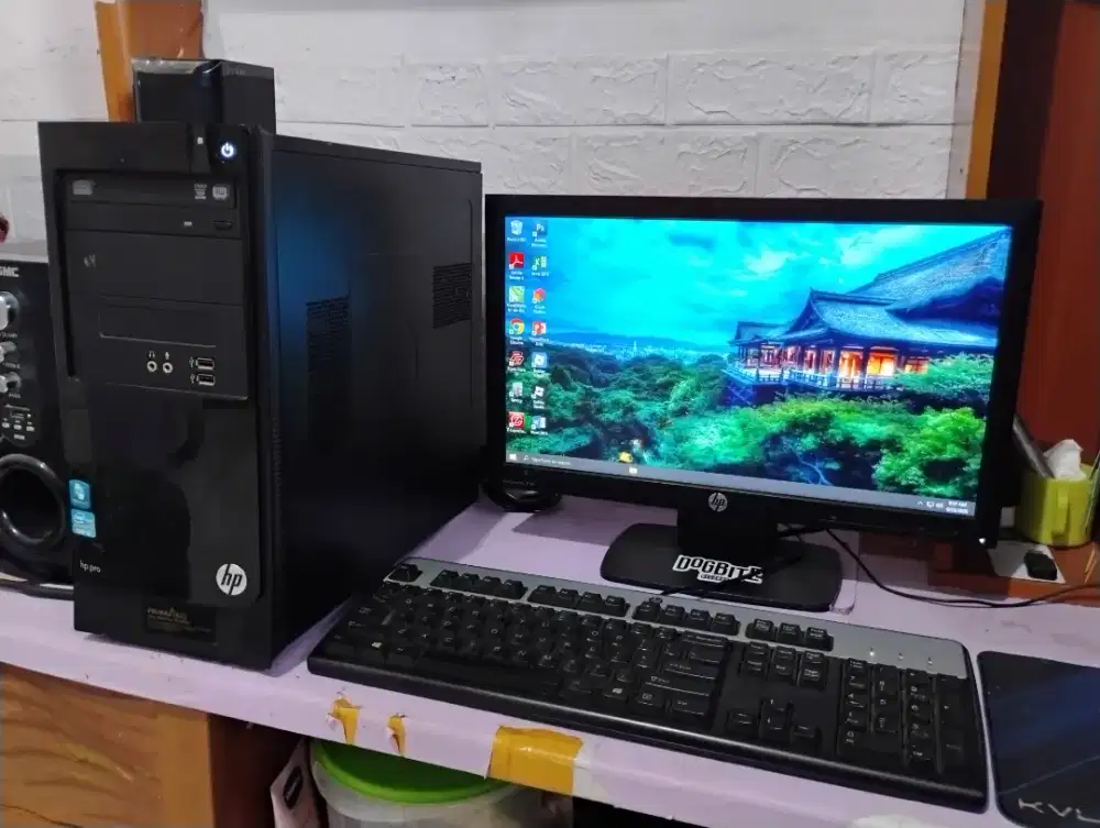 Pc editing HP / intel core i5 + ram 8gb + monitor 19inch