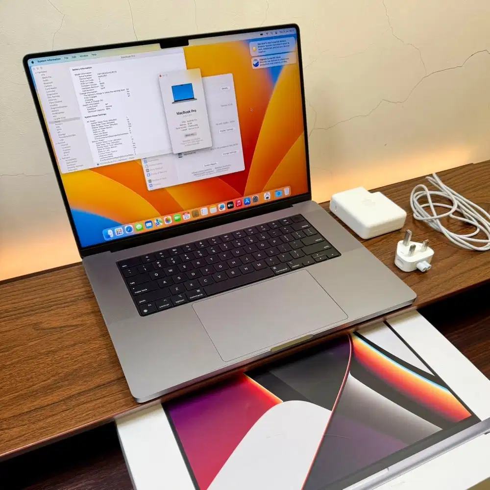 MacBook Pro 14 inch M1 Pro Original Fullset SN Cocok