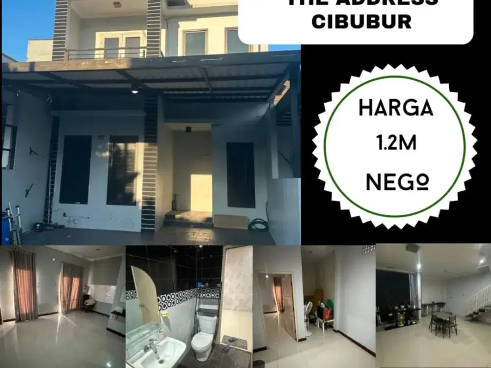 DIJUAL RUMAH SIAP HUNI THE ADDRESS CIBUBUR