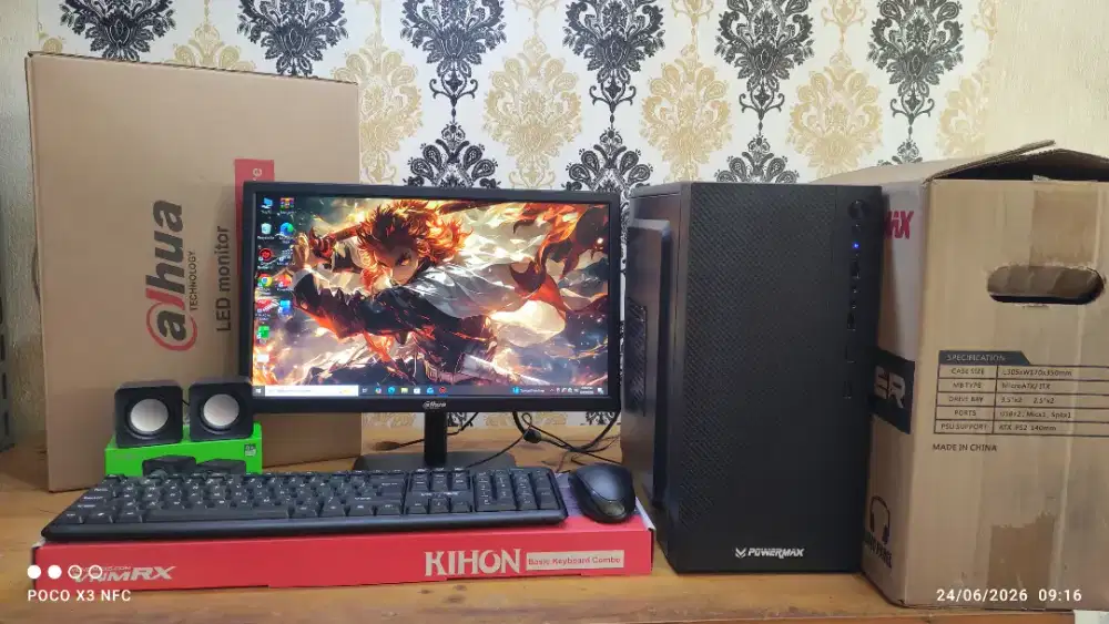 PC BARU FULLSET CORE i5 (RAM 8GB/256GB) LED 19 INC, GARANSI 1 TAHUN