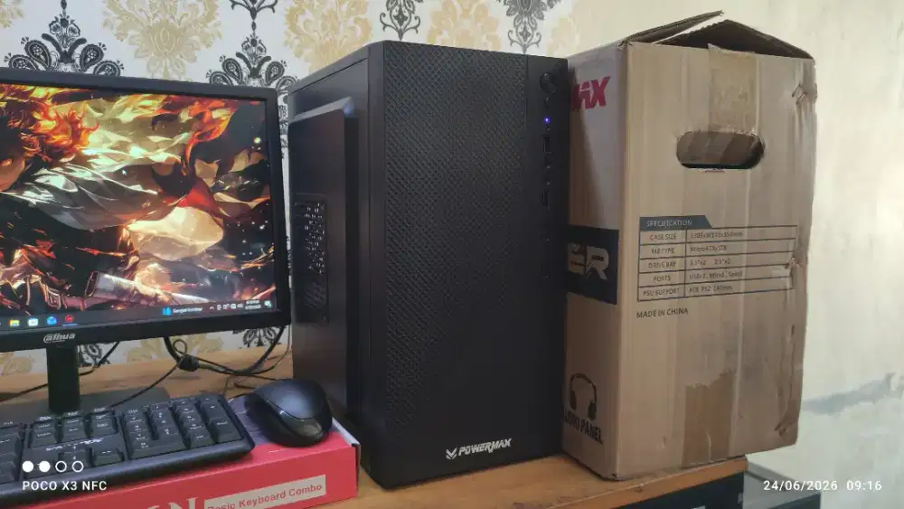 PC BARU LENGKAP CORE i5 (RAM 8GB/256GB) LED 19 INC, GARANSI 1 TAHUN