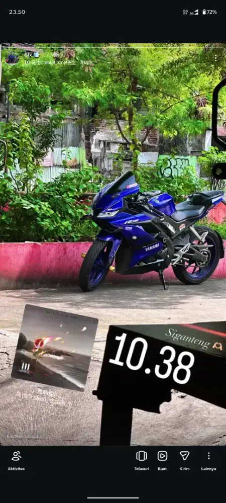 JUAL BEKAS R15 V3 2017 PAJAK MEI 2026 MULUS TERAWAT(NEGO NGOTAK,HALUS)