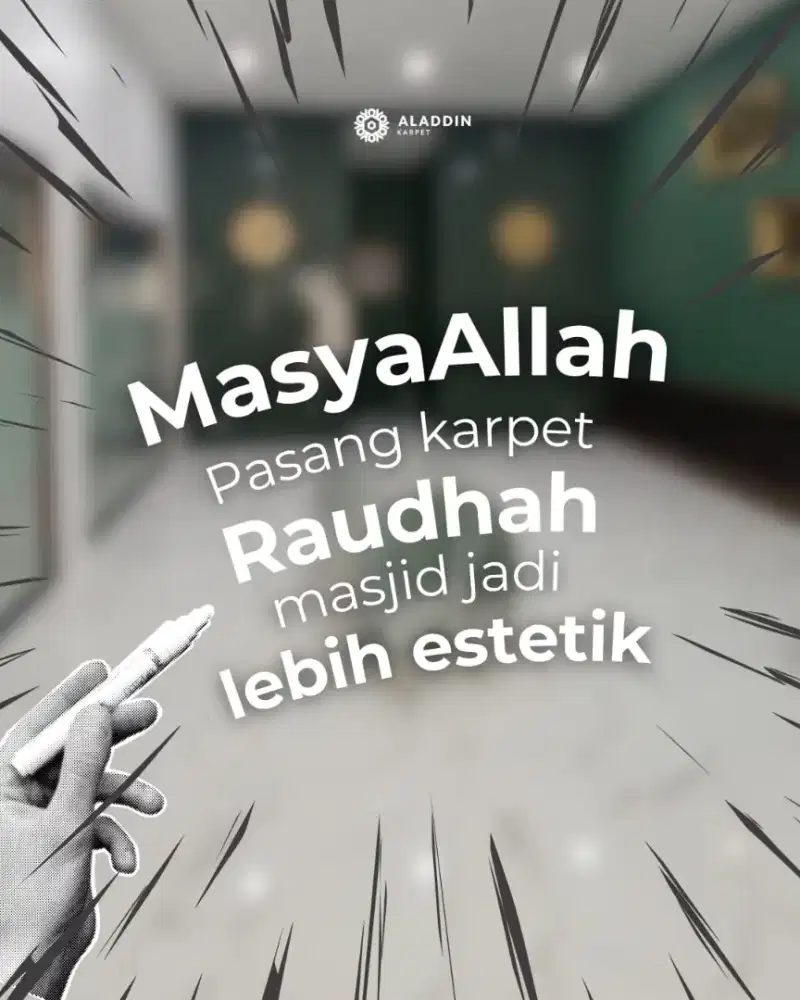 Jual Karpet Masjid Import Turky motif Raudhoh