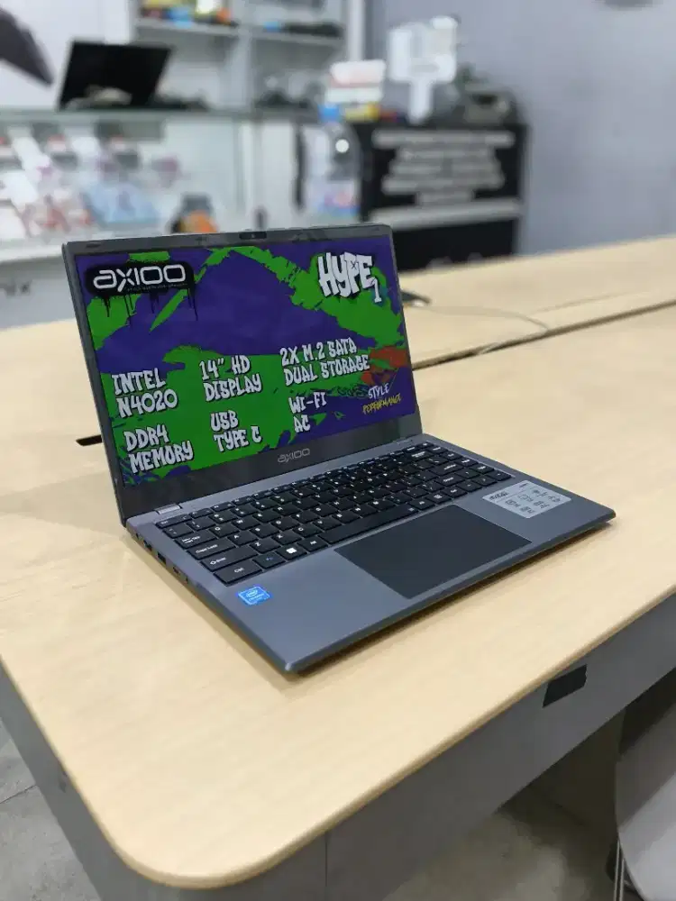 PROMO MURAH LAPTOP BARU AXIOO HYPE INTEL N4020 RAM 4GB SSD 128GB