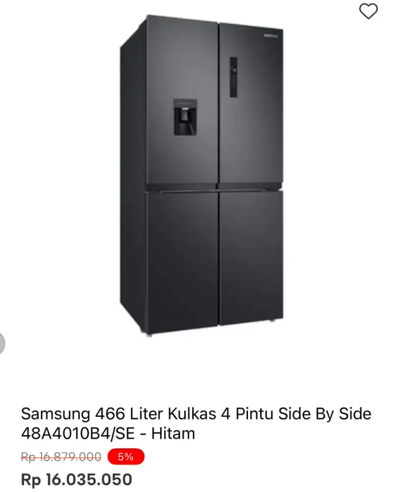 KULKAS SBS 4 PINTU SAMSUNG RF48A4010B4