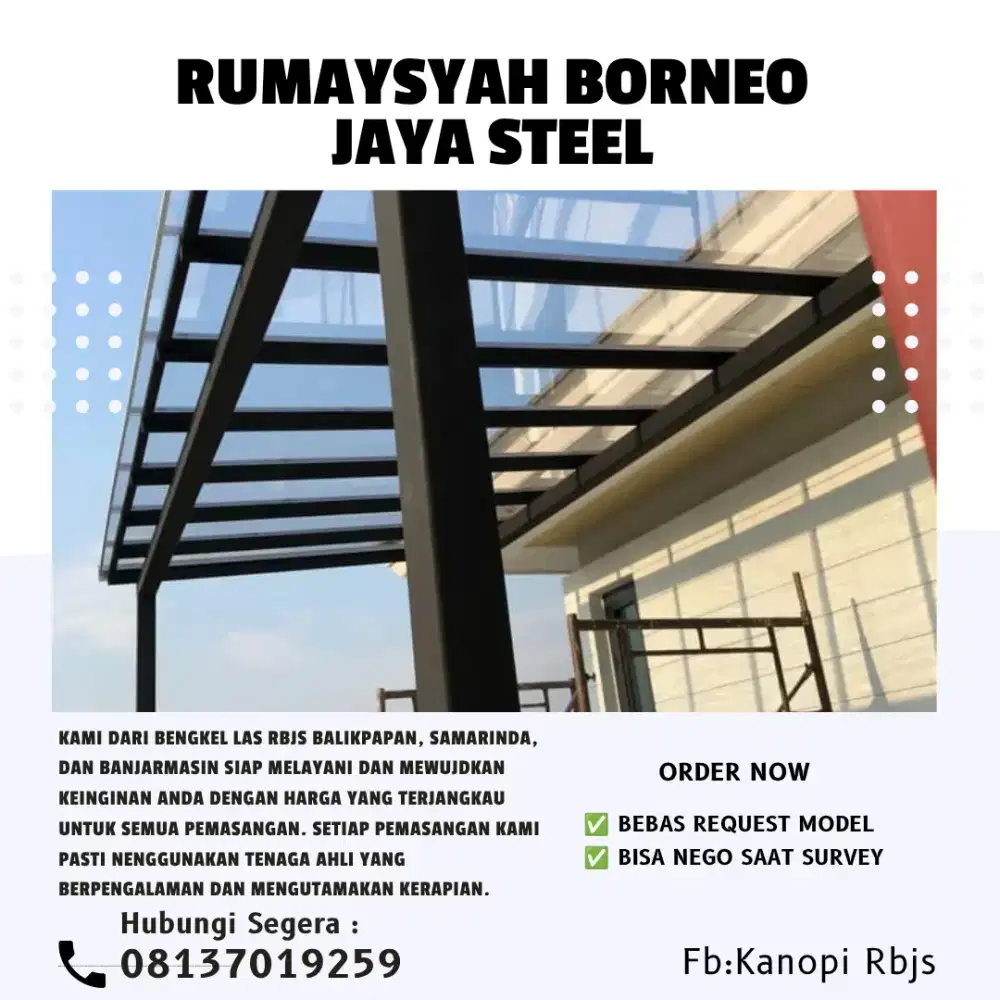 KANOPI ATAP KACA AESTETIK
