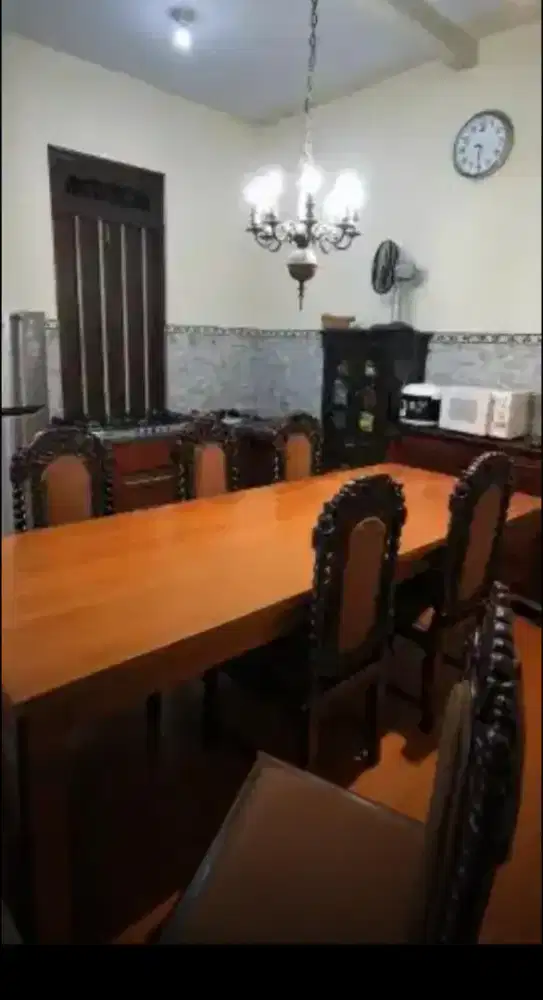Property Makan Malam Meja Makan Jati