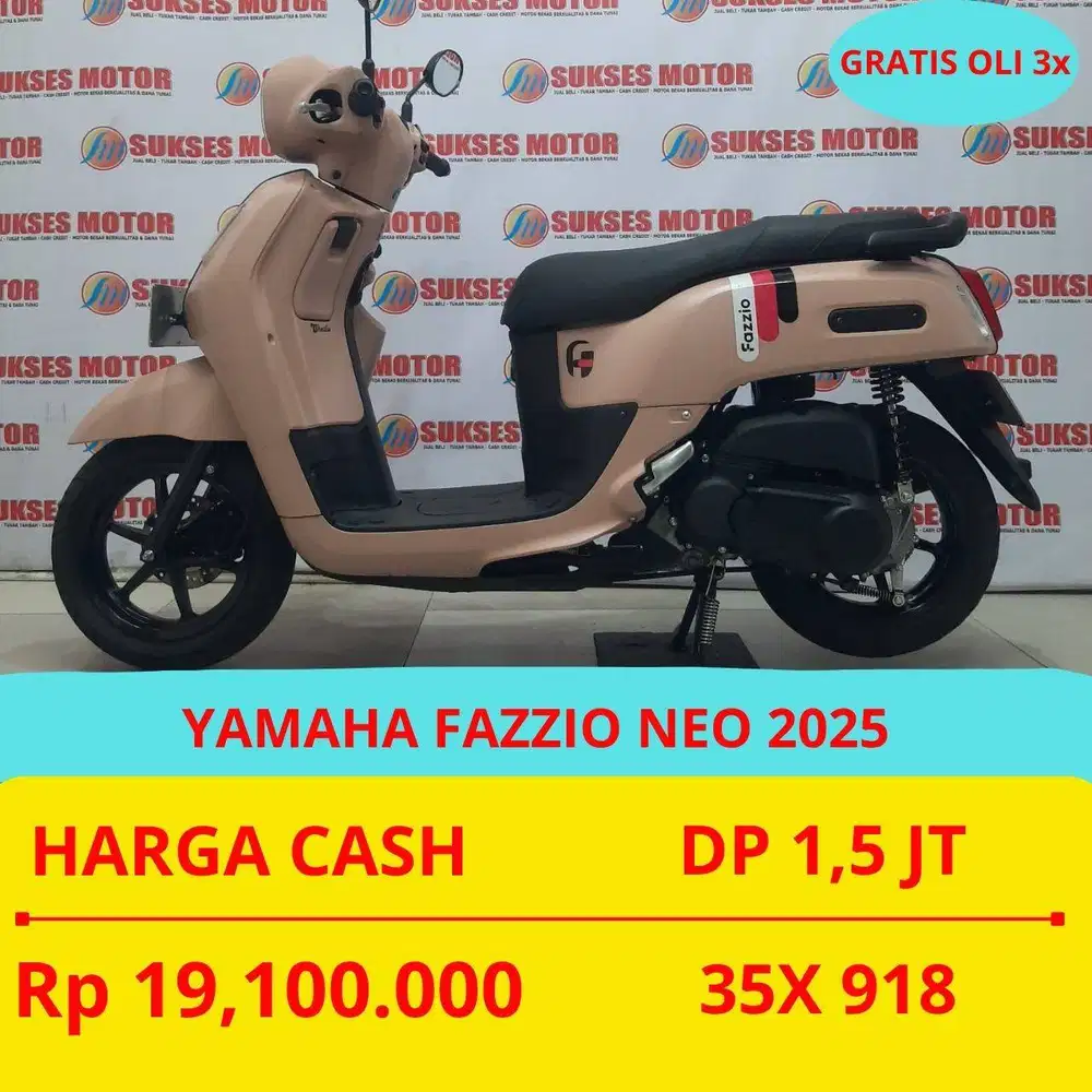 YAMAHA FAZZIO NEO 2025 DP MURAH 1,5 JUTA GUYS