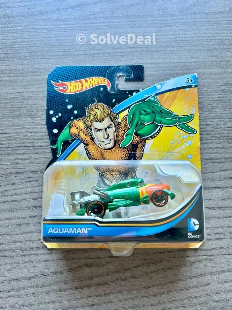 Hot Wheels DC Comics Aquaman 2015 Metalflake Green Koleksi Hotwheels