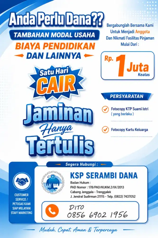 Proses Pencairan mudah dan cepat