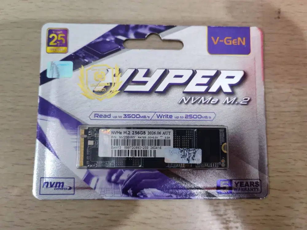 SSD M2 Nvme vgen 256gb baru